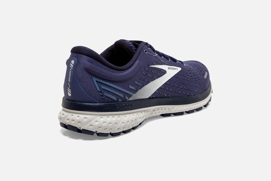 Brooks Ghost 13 Road Running Shoes Mens Navy/Silver 413267-KMB